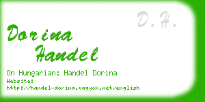 dorina handel business card